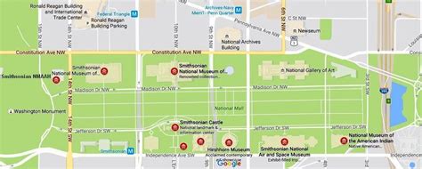 Smithsonian Museums Map And Directions