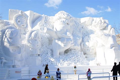 On Viewing The Ice Giants At The Sapporo Snow Festival In Sapporo