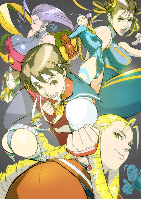 Chun Li Cammy White Kasugano Sakura Rainbow Mika Kanzuki Karin And 2 More Street Fighter