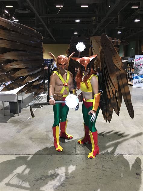 Hawkman And Hawkgirl Cosplay At Long Beach Comic Expo 2017 Lbce2017