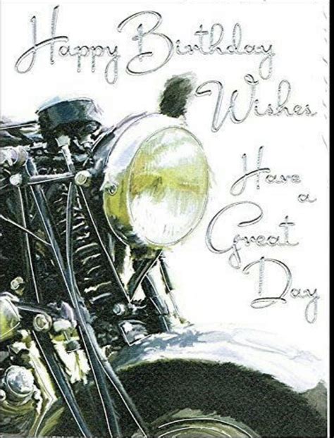 Happy Birthday Biker Happy Birthday For Him Happy Birthday Wishes Cards Happy Birthday