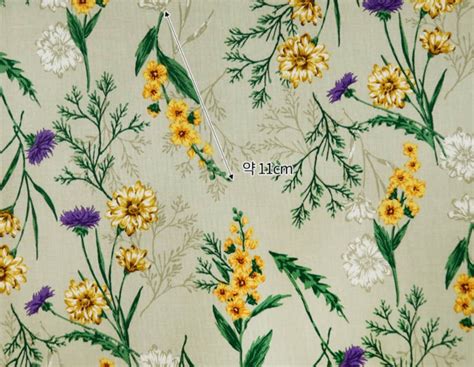 Floral Linen Fabric By The Yard Cotton Linen 59 Inch Width Etsy