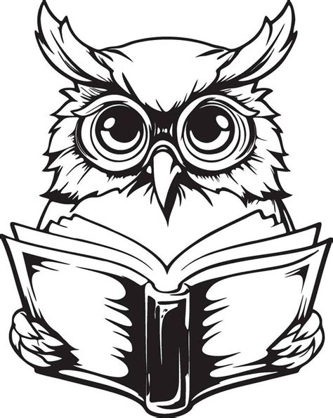Reading Owl Silhouette Wise Owl Clipart 25257401 Vector Art At Vecteezy