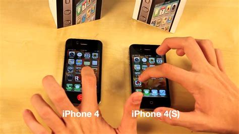 Iphone 4s Vs Iphone 4 Speed Test Display And Design Youtube