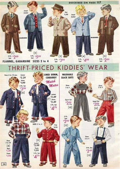 1957 Toddler Boys Outfits Vintage Kids Fashion Vintage Kids Clothes