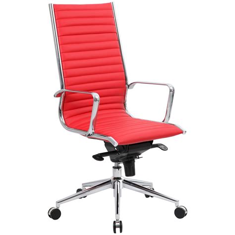 Abbey High Back Red Leather Office Chairs Executive Office Chairs