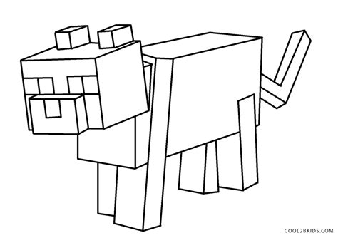 7 Minecraft Cat Coloring Page Article Cosjsma