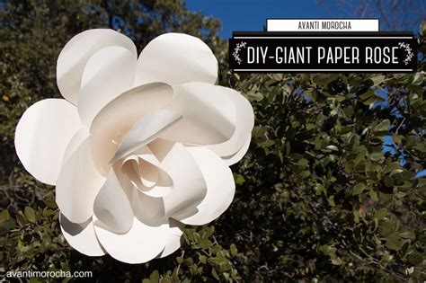 Diy Giant Paper Rose Iii How To Make A Paper Flower Backdrop Avanti