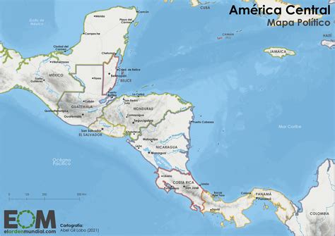 El Mapa Pol Tico De Am Rica Central News Voice