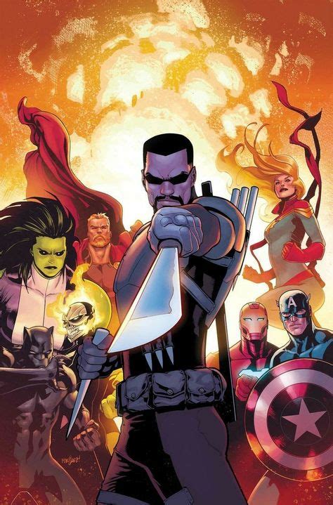 Avengers And Blade Marvel Comics Art Comics Artwork Comics