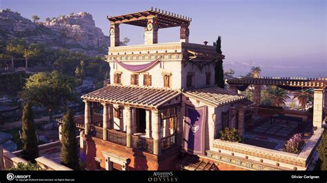 Artstation Assassins Creed Odyssey Rich Villas Architectural Kit Olivier Carignan