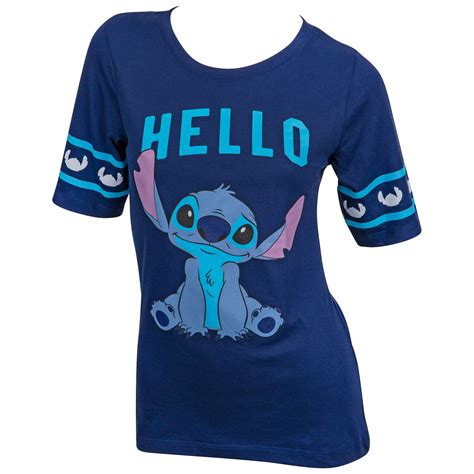 Disney Lilo And Stitch Hello Goodbye Front And Back Womens T Shirt