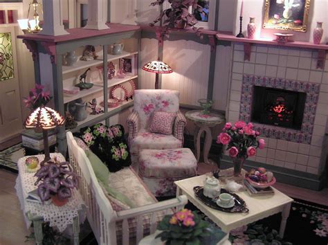 Susans Miniatures Dollhouse Living Room Cottage Living Rooms