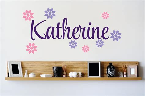 Personalized Name Vinyl Decal Sticker Custom Initial Wall Art