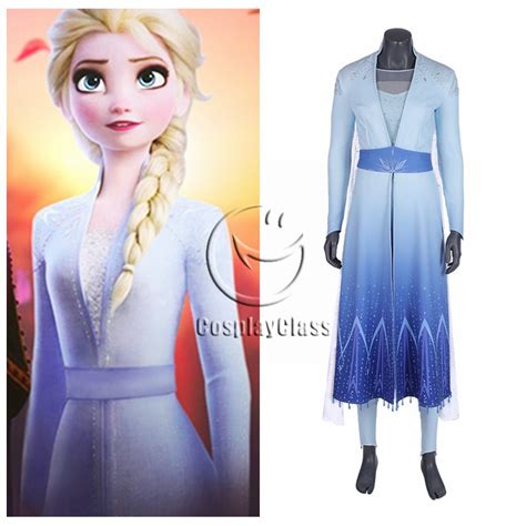 Frozen 2 Elsa Cosplay Costume Cos12979 1 Cosplayclass