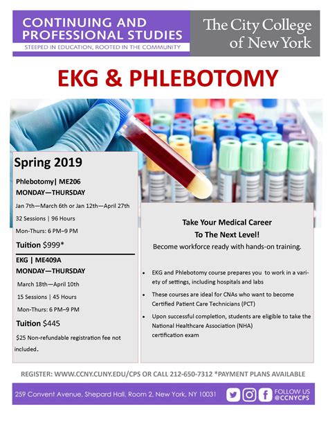 Ekg And Phlebotomy Certification The City College Of New York