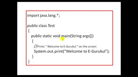 But the if statement only checks it once, whereas the loop continues checking it until the condition is no longer true. How to write a JAVA Program |Introduction to JAVA Program ...