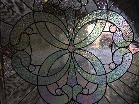 The Windsor Beautiful Clear Textured Leaded Stained Glass Window
