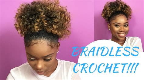 Braidless Crochet High Puff Jamaican Bounce Crochet Braiding Hair