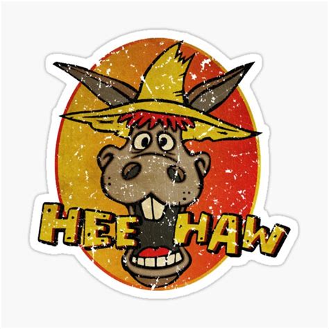 Vintage Hee Haw Sticker By Tysonminns Redbubble