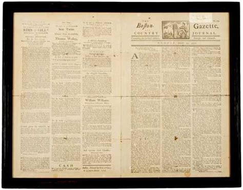 234 Reprint Of March 1770 Boston Massacre Newspaper