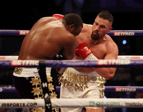 Photos Joseph Parker Fights Through Fire To Edge Derek Chisora Boxing News