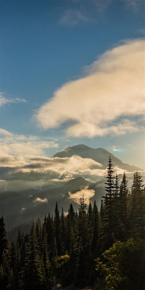 1080x2160 Sunset On Mt Rainier Naches Peak Loop One Plus 5thonor 7x