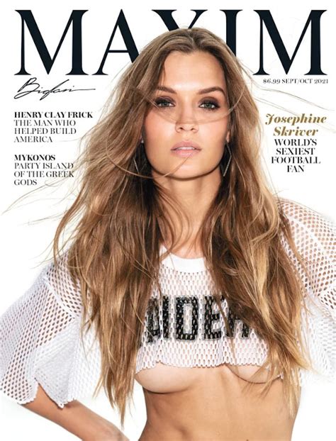 Josephine Skriver Maxim Magazine September October Razorfine