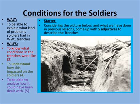 Wwi Diseases In The Trenches By Arose90 Teaching Resources Tes