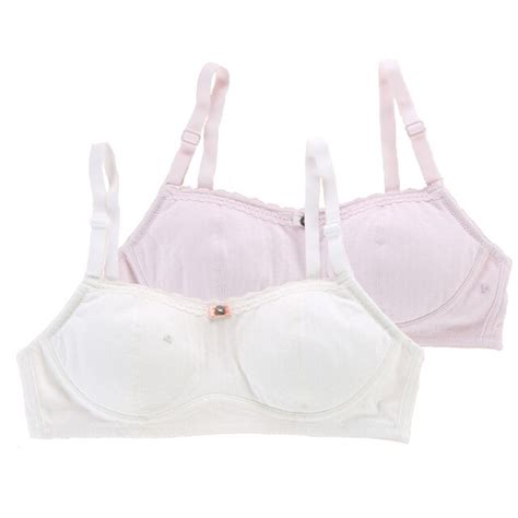 Buy Pack Of 2 Wofee Girls Padded Cotton Bra For Small