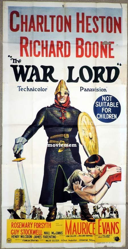 Lord of war is the most intelligent action film to come out of hollywood since david o. THE WAR LORD Original 3 Sheet Movie Poster Charlton Heston