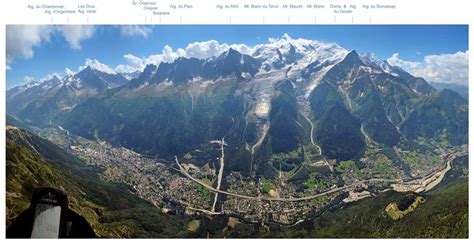 Chamonix es el sitio ideal para desconectar de todo y perderte en la naturaleza. Mont Blanc group and Chamonix valley : Photos, Diagrams ...