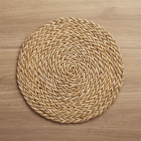 Round Woven Abaca Placemat Natural Fiber
