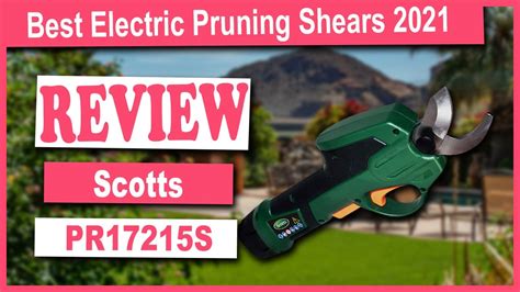 Scotts Outdoor Power Tools PR17215S Cordless Power Pruner Review Best