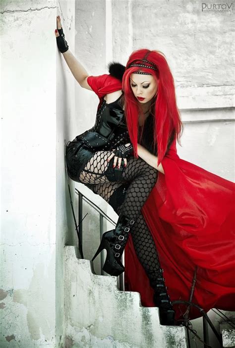 burlesque goth girl with red hair gothic steampunk victorian goth gothic metal gothic rock