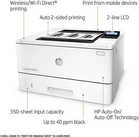 The hp laserjet pro m402dn is another addition to the efficient series of printers. Brand New ! HP LaserJet Pro M402DN Monochrome Printer | eBay