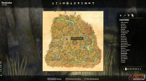 Shadowfen Treasure Map V Location The Elder Scrolls Online YouTube
