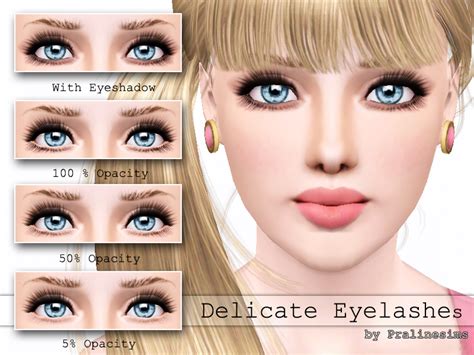 The Sims Resource Delicate Eyelashes