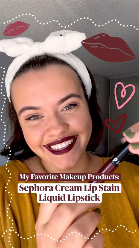 My Favorite Lip Stain Sephora Cream Lip Stain Liquid Lipstick Makeup Tutorial Red Matte