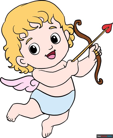 How To Draw Cupid Really Easy Drawing Tutorial