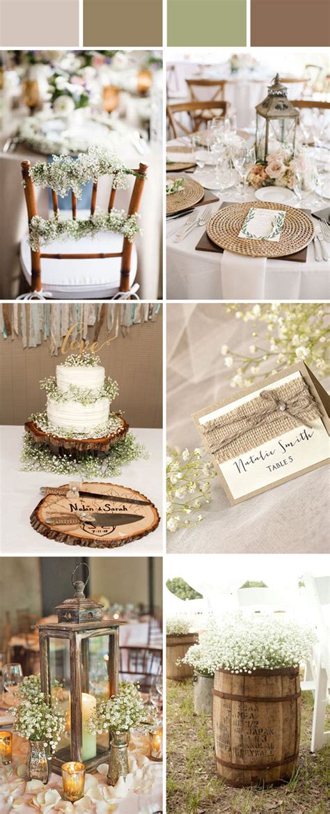 Top 10 Elegant And Chic Rustic Wedding Color Ideas