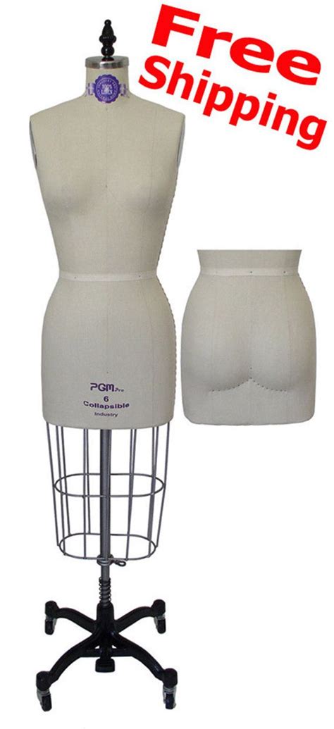 Pgm Industry Grade Female Dress Form W Collapsible By Pgmdressform