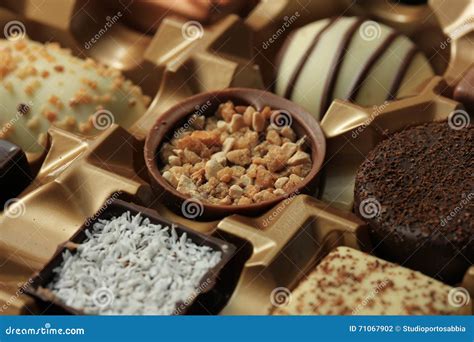 Luxurious Chocolates In Box Stock Photo Image Of Belgium Confection