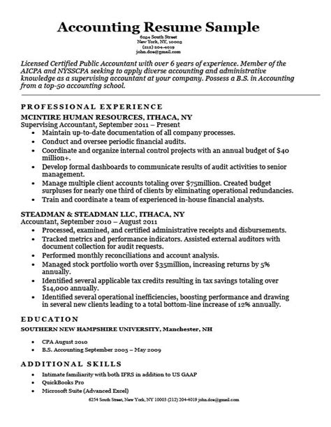 Certified public accountant (cpa) with 4+ years of experience in public accounting and financial auditing. 8 Accounting Resume Examples to Boost Your Value - Job ...