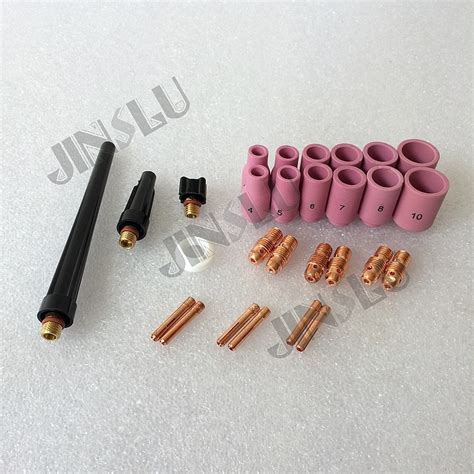 Free Shipping Tig Torch Kit Back Cap Collet Body Fit Tig Welding Torch