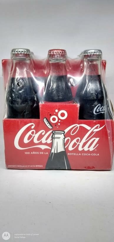 Coca Cola Souvenir Por Los 100 Años 6 Botellas De 237mlcu Meses Sin