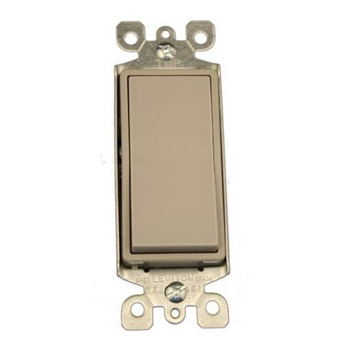 Leviton 5601 2gy Gray Decora Single Pole Rocker Light Switch 15a