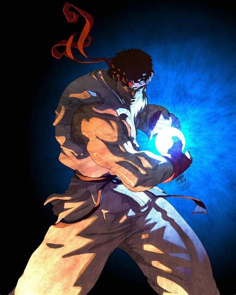 Hadouken Ryu From Street Fighter Follow Animeishi For More Credit