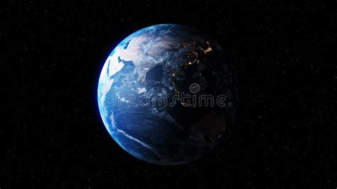Seamless Loop Footage Of Planet Earth Whole Round 3d Orbital Rotation