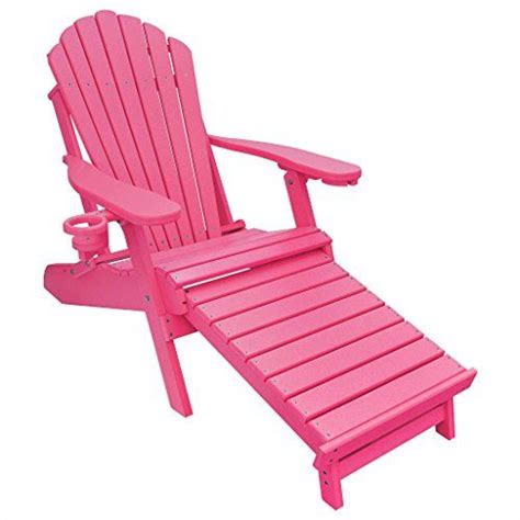 Outer Banks Deluxe Oversized Poly Lumber Folding Adirondack Chair With
